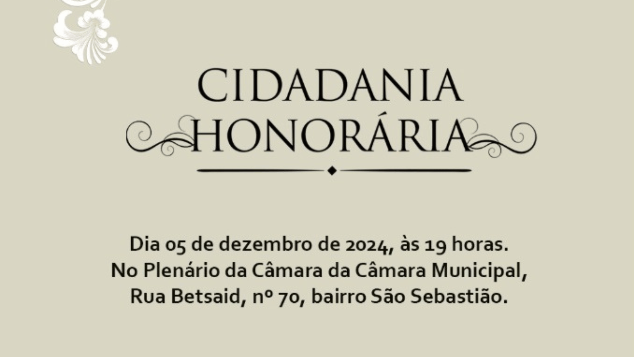 Câmara Municipal de Nova Serrana realiza solenidade para entrega de títulos de cidadania honorária