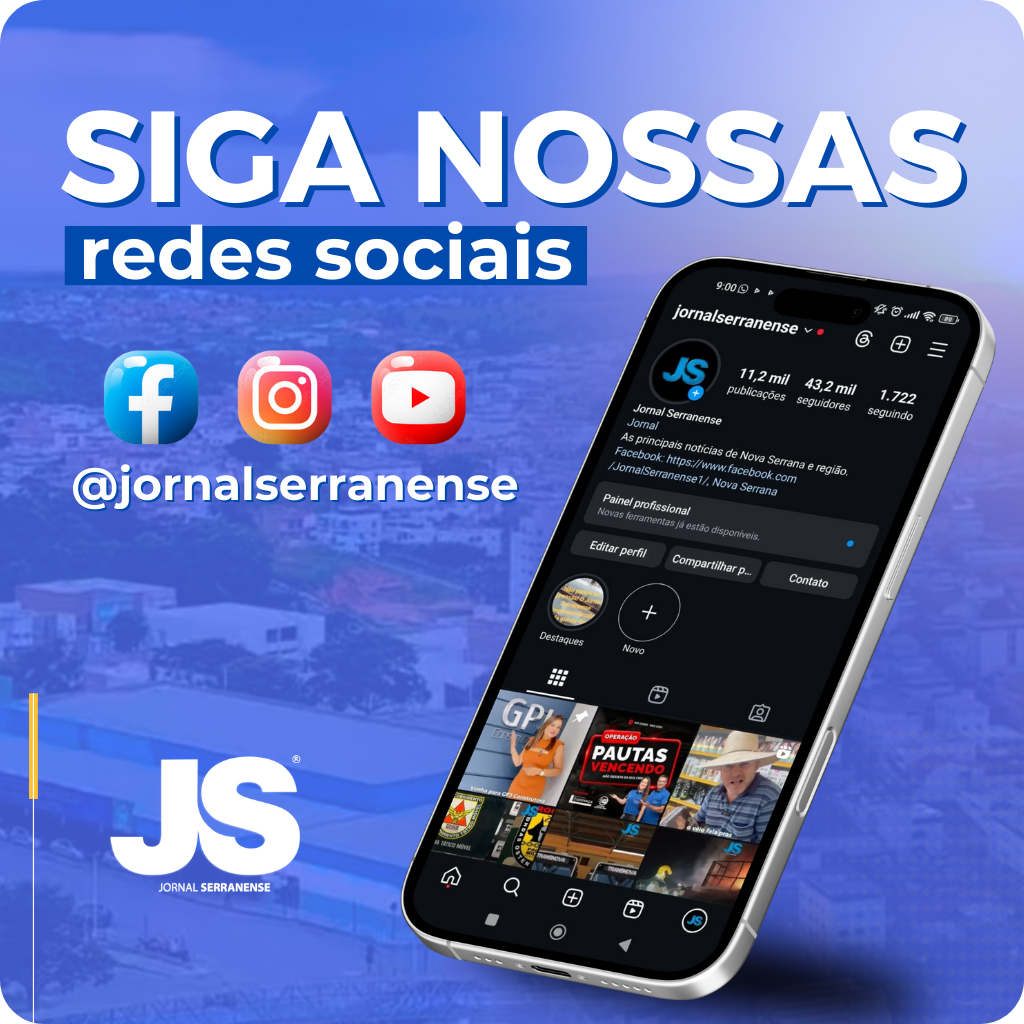 Siga nas redes sociais