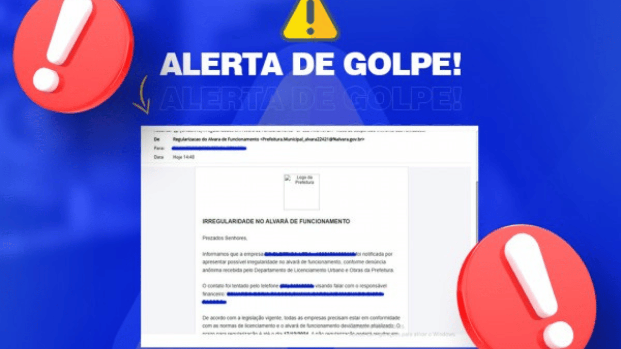 Prefeitura de Nova Serrana alerta sobre golpe envolvendo alvarás de licenciamento