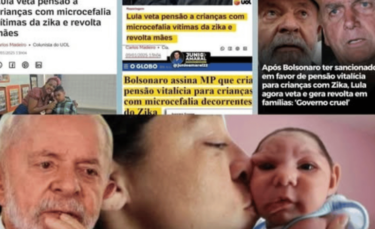 FAKE: É falso que Lula suspendeu pensão para crianças com microcefalia