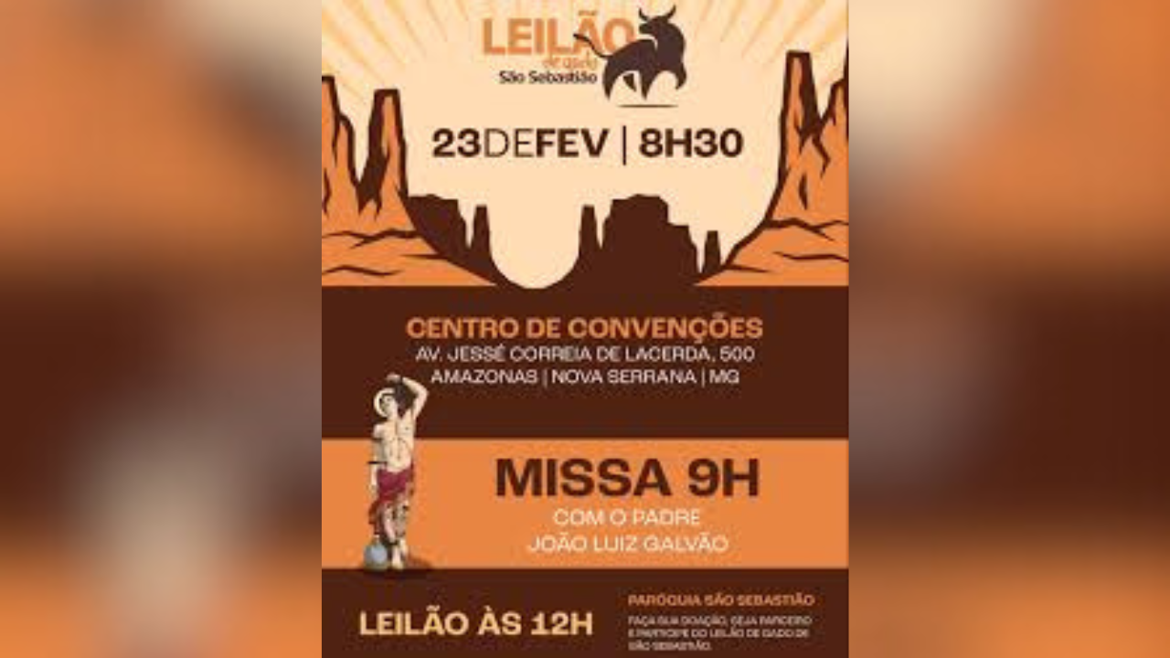 Tradicional Leilão do Gado da Paróquia São Sebastião em Nova Serrana
