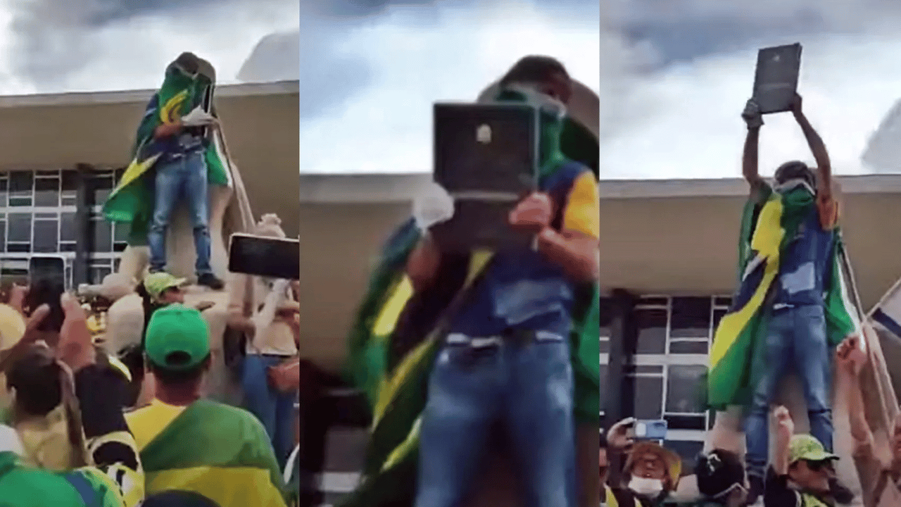 Foragido que furtou réplica da Constituição durante invasão em Brasília é preso em MG
