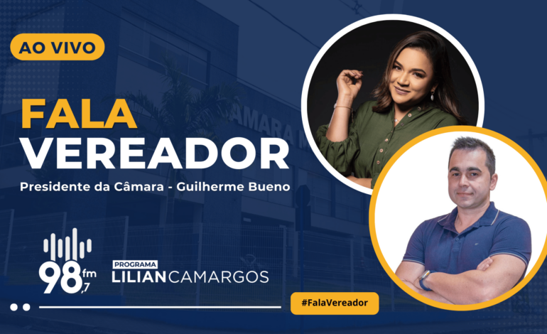 Fala Vereador com o Presidente da Câmara, Guilherme Bueno