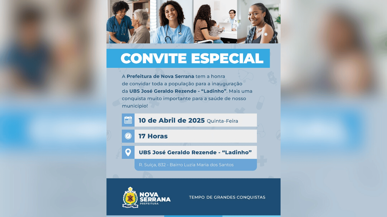 Prefeitura de Nova Serrana entrega UBS no Bairro Luzia Maria dos Santos, com capacidade para atender 2.500 pessoas