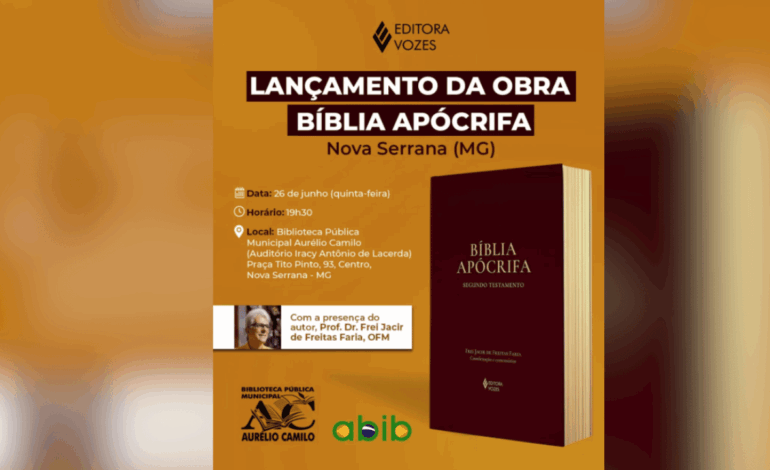 Nova Serrana recebe lançamento da obra “Bíblia Apócrifa” com presença do autor