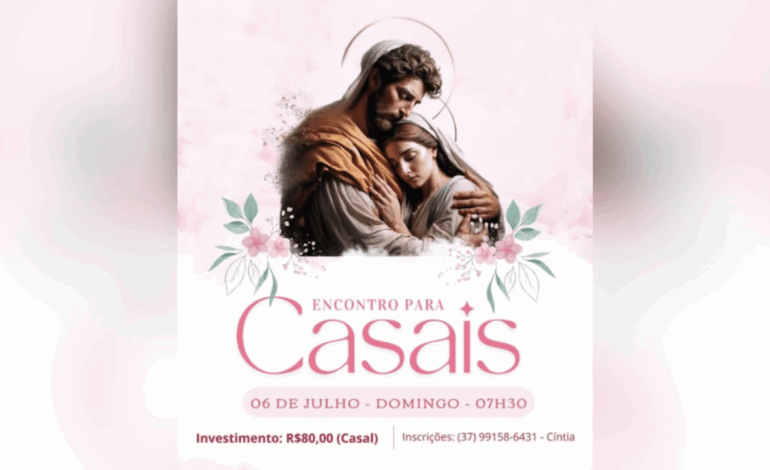 Comunidade Sacramento de Amor promove encontro para casais em Nova Serrana