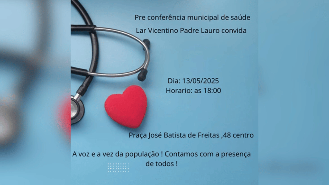 Pré-Conferência Municipal de Saúde acontece hoje em Nova Serrana