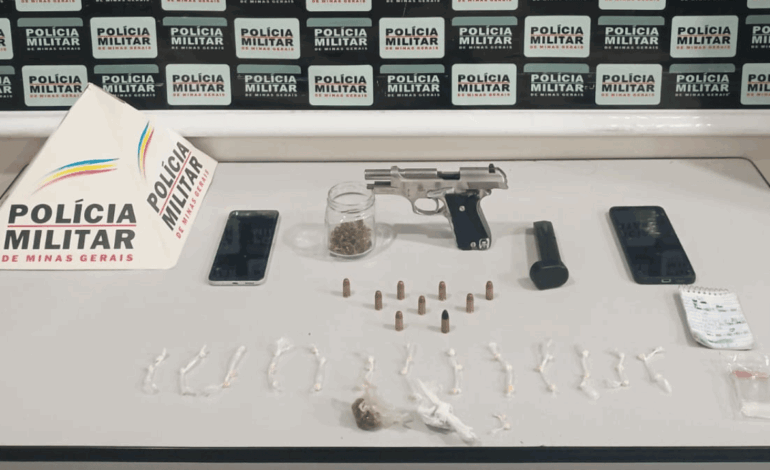Casal preso com drogas, armas e munições no Cidade Nova 
