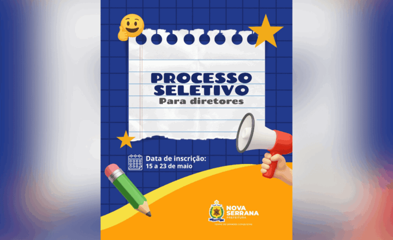 Aberto processo seletivo para diretores das escolas municipais