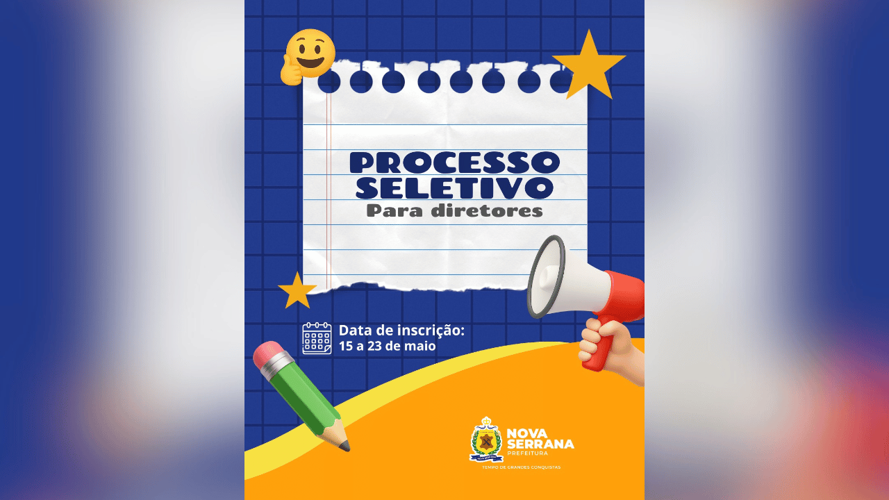 Aberto processo seletivo para diretores das escolas municipais