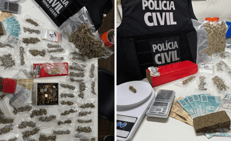 Mais de 30 quilos de drogas são apreendidos pela PCMG em ação conjunta com a Polícia Federal