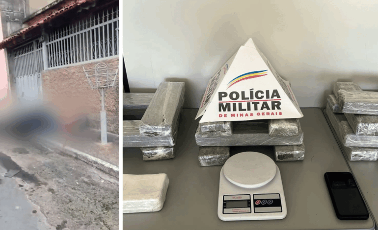 Homem morre a tiros em Nova Serrana; 20 kg de drogas são apreendidos na casa da vítima