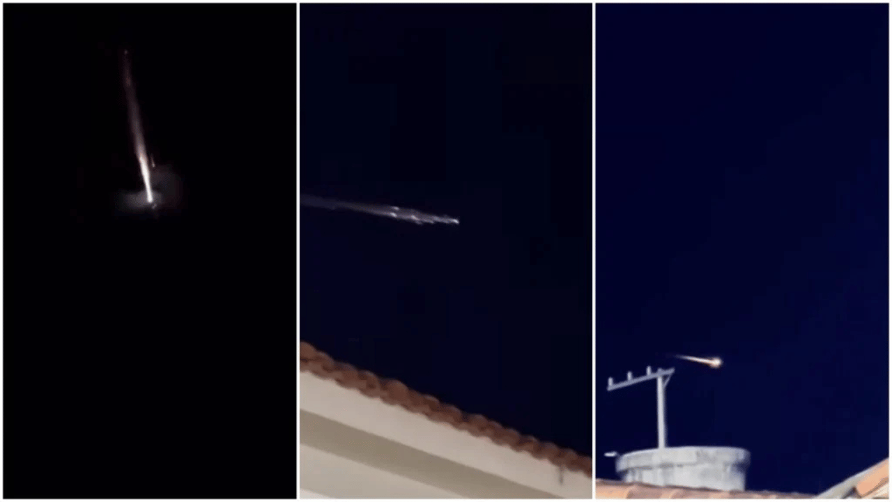 ‘Bola de fogo’ misteriosa cruza o céu de várias regiões de Minas Gerais