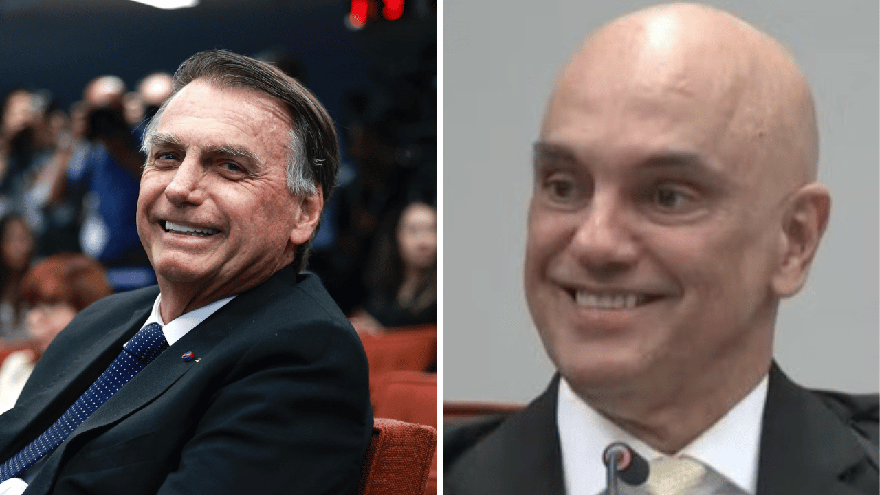 Bolsonaro brinca, convida Moraes para ser seu vice e escuta: 'Eu declino'