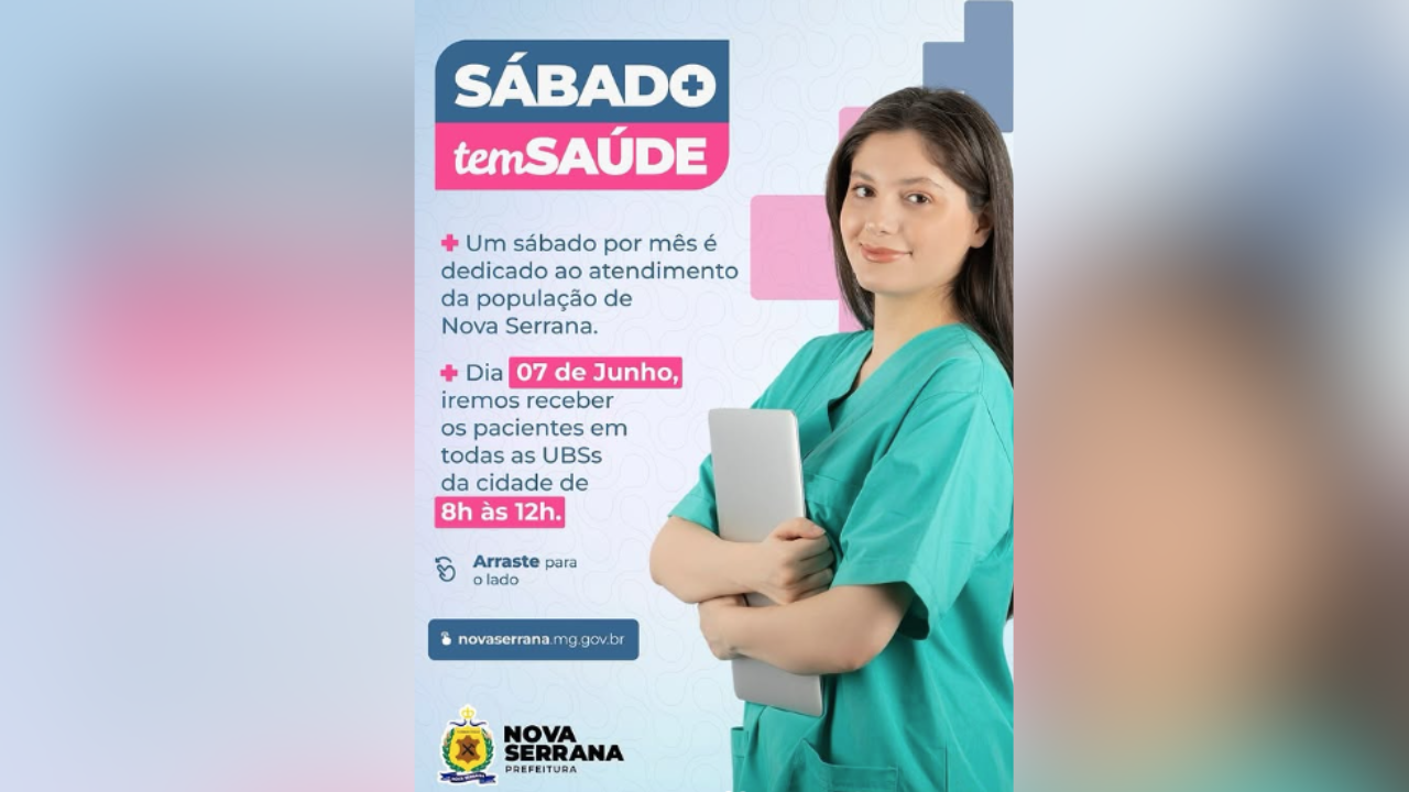 "Sábado Tem Saúde" acontece neste 7 de junho em Nova Serrana
