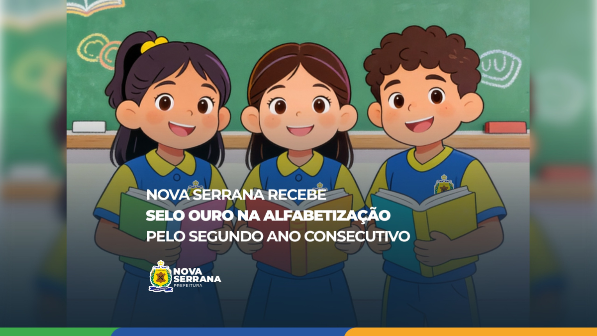 Nova Serrana conquista Selo Ouro de Alfabetização pelo segundo ano consecutivo