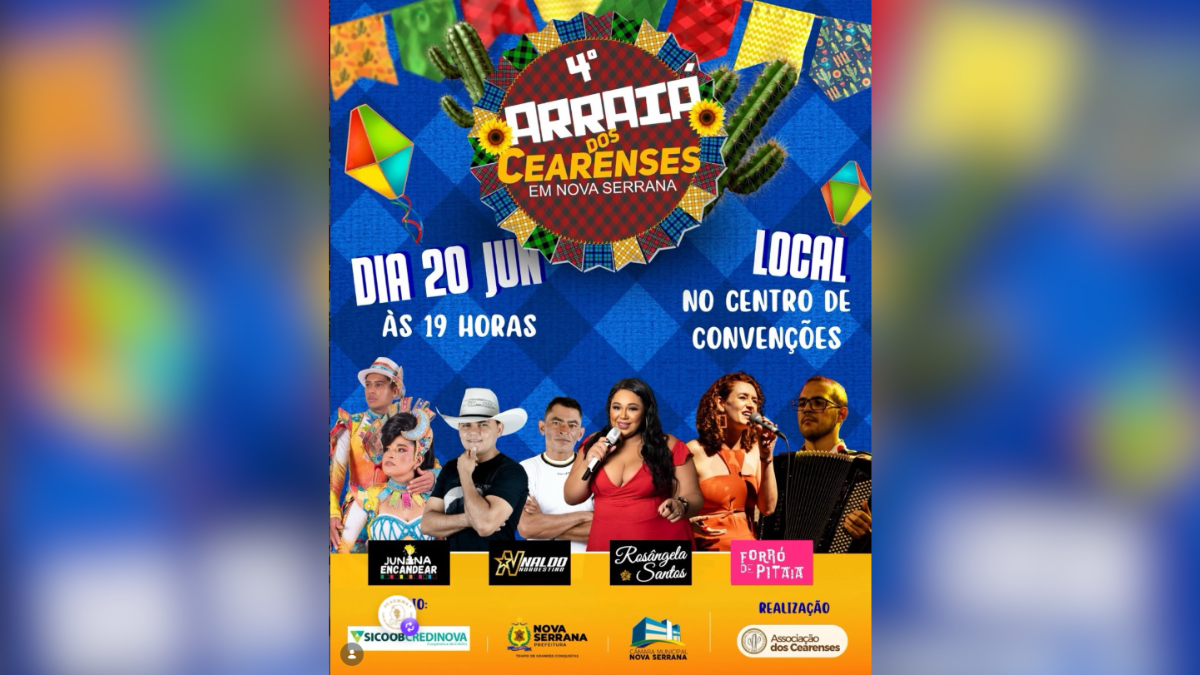 Arraiá dos Cearenses chega à 4ª edição e promete celebrar a cultura nordestina em Nova Serrana