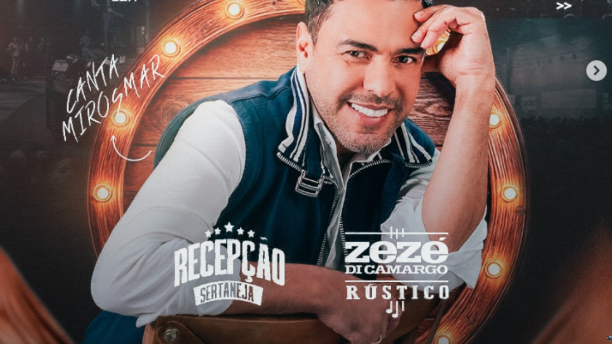 Zezé Di Camargo é atração do Recepção Sertaneja em nova serrana