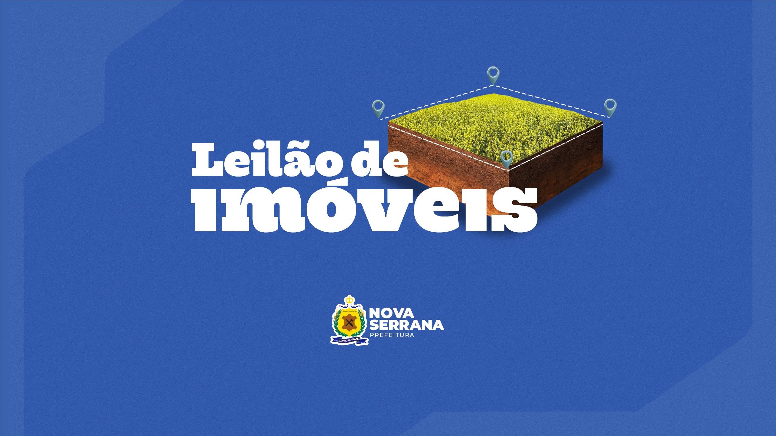 Prefeitura de Nova Serrana divulga novo leilão presencial de imóveis públicos