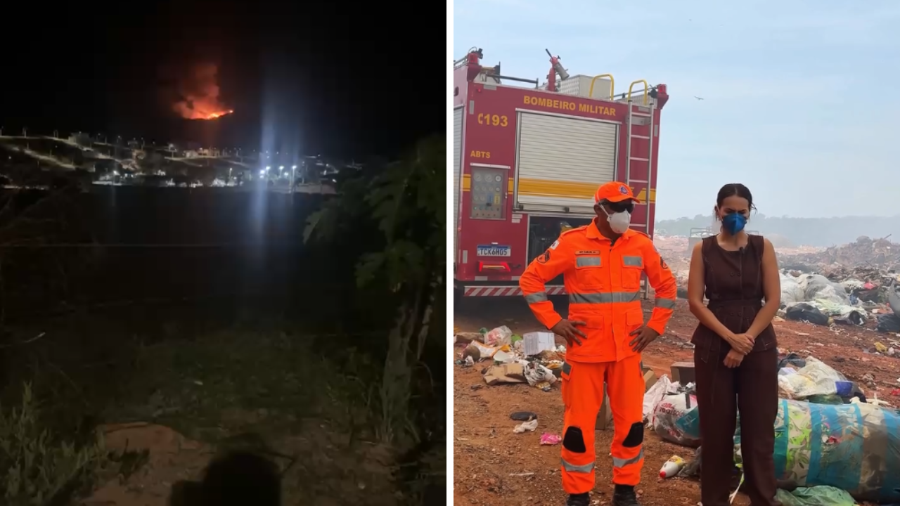 Incêndio atinge depósito de resíduos em Nova Serrana