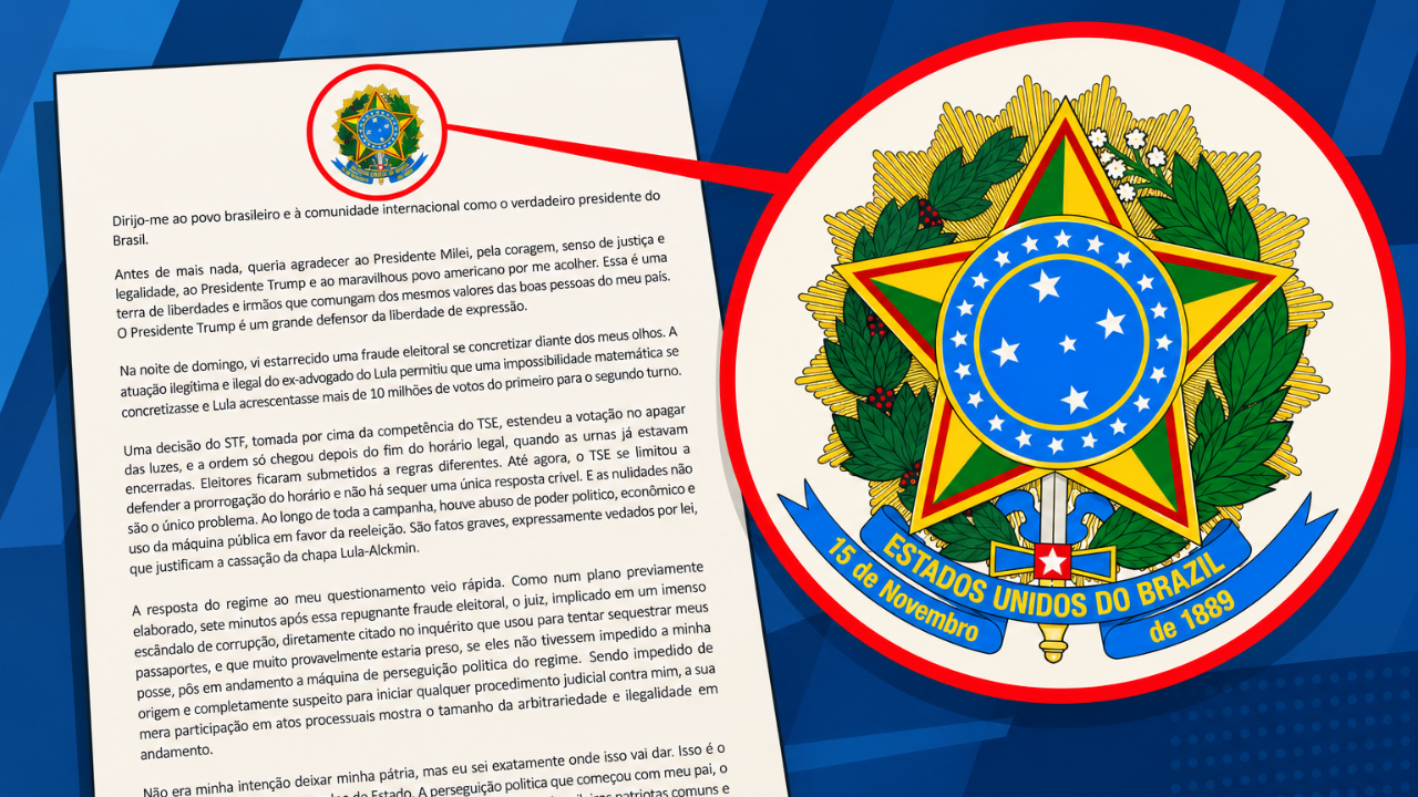 Flávio Bolsonaro se declara “líder do Brasil” nos EUA e acusa eleição de fraude sem apresentar provas